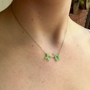 Chi omega opal necklace